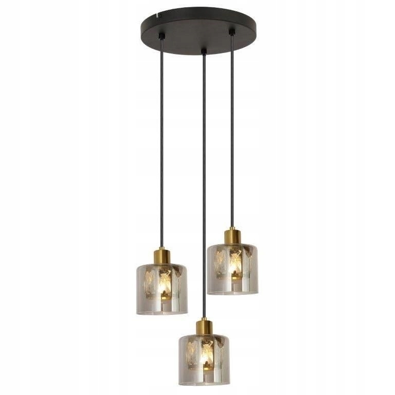 Lampa wisząca Reality Elmo czarno-złoty 3xE14 (1)