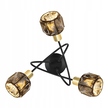LAMPA SUFITOWA LISTWA 3 INDIANA złoty kryształki (5)
