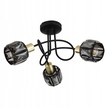 LAMPA SUFITOWA LISTWA 3 INDIANA złoty kryształki (3)