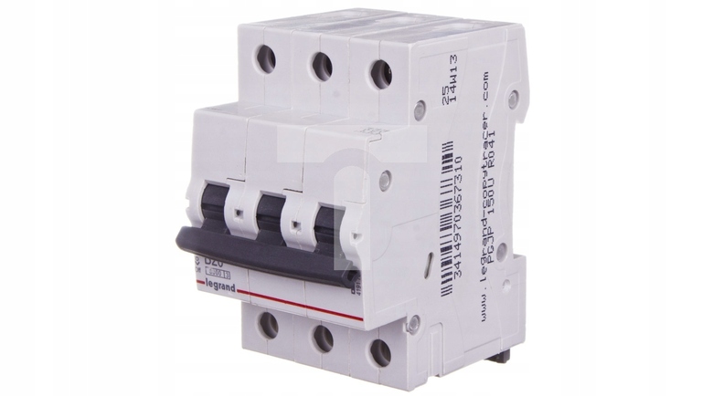 Wyłącznik nadprądowy S303 B 20A Legrand RX3 (1)