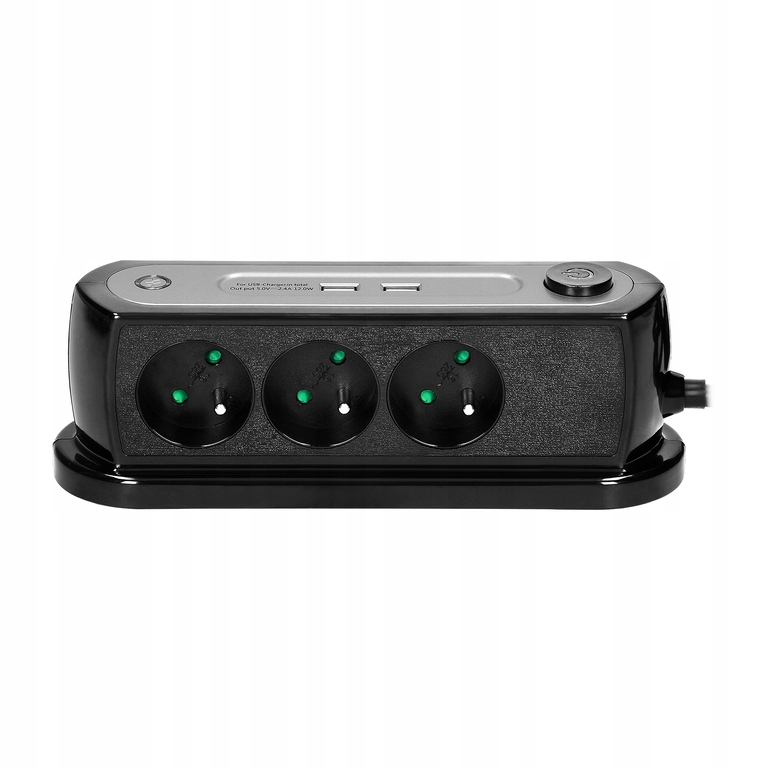 PRZEDŁUŻACZ BIURKOWY Z WYŁ 3X2P+Z, 2XUSB orno (2)