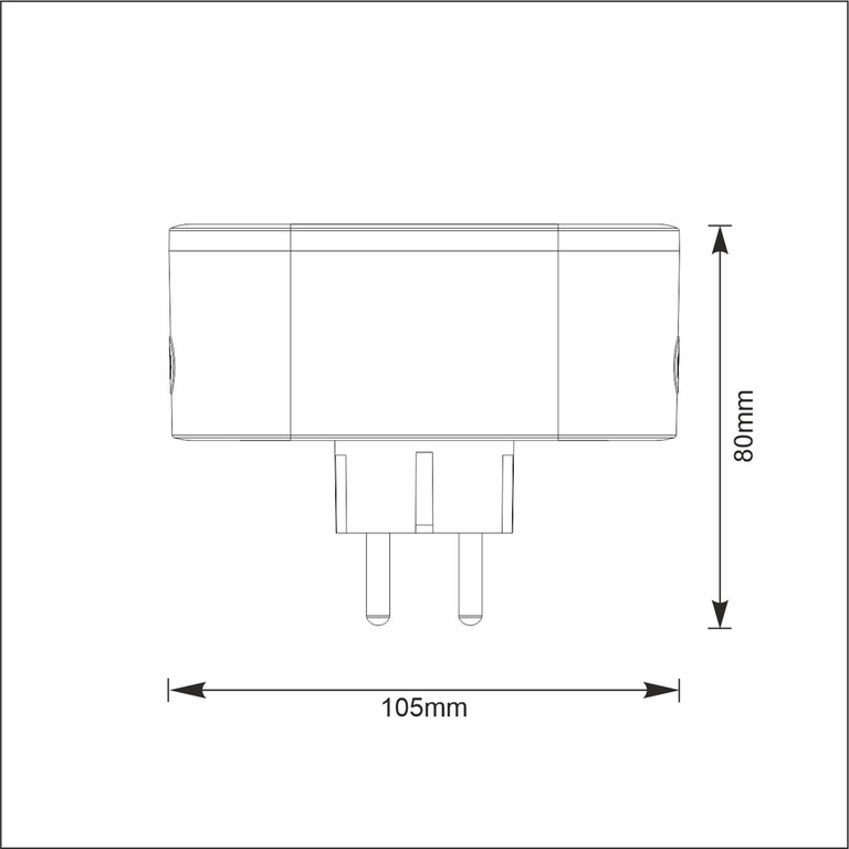 Gniazdko Polux WiFi Smart 315922 (4)
