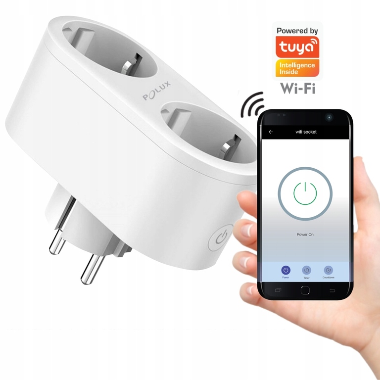 Gniazdko Polux WiFi Smart 315922 (1)