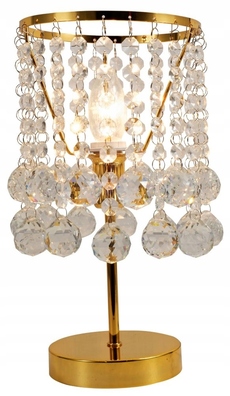 LONDON CRYSTAL LAMPKA 1 PŁ ZŁOTA KRYSZTAŁKI