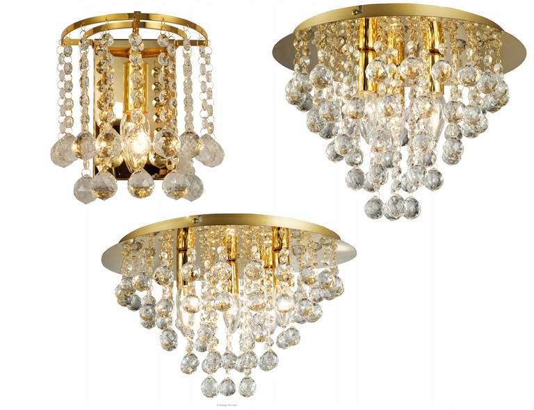 LONDON CRYSTAL LAMPKA 1 PŁ ZŁOTA KRYSZTAŁKI (3)
