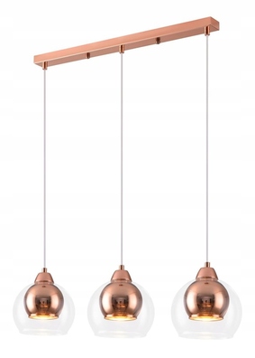 Lampa wisząca CLARA różowe złoto 3pł. 337503-31