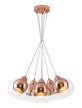 Lampa wisząca CLARA różowe złoto 6pł. 337506-31