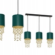 Lampa wisząca Milagro ALMERIA E27 zielono/złota (1)