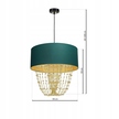 Lampa wisząca Milagro Almeria E27 zielono/złota (5)