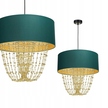 Lampa wisząca Milagro Almeria E27 zielono/złota