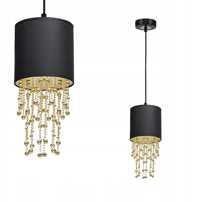 Lampa wisząca Milagro Almeria E27 czarno-złota