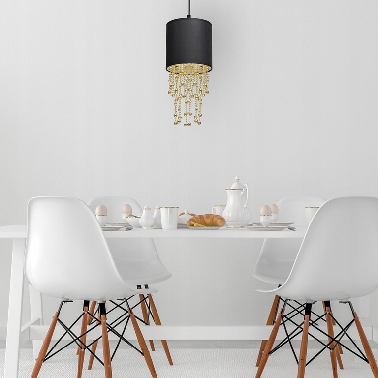 Lampa wisząca Milagro Almeria E27 czarno-złota (4)