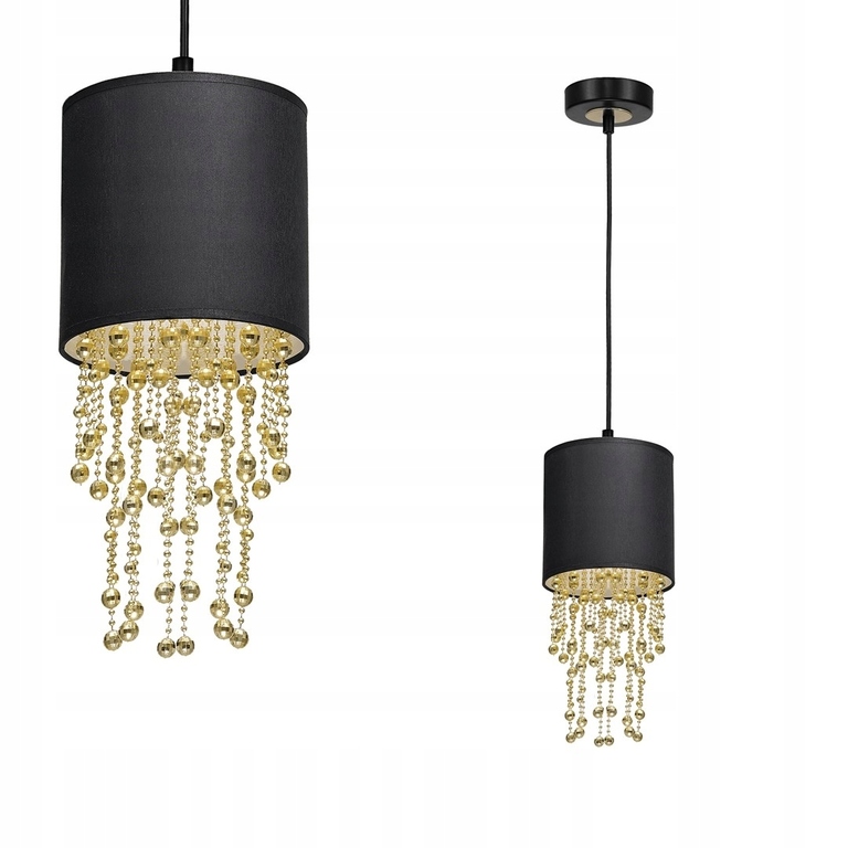 Lampa wisząca Milagro Almeria E27 czarno-złota (1)