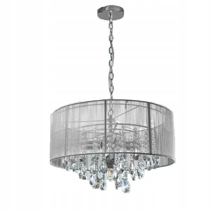 ŻYRANDOL KRYSZTAŁY CHROM LED 5X40W E27 SYBILLA
