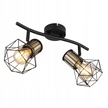 LAMPA SPIRALA SPOT PRISKA GLOBO CZARNY ZŁOTY LOFT