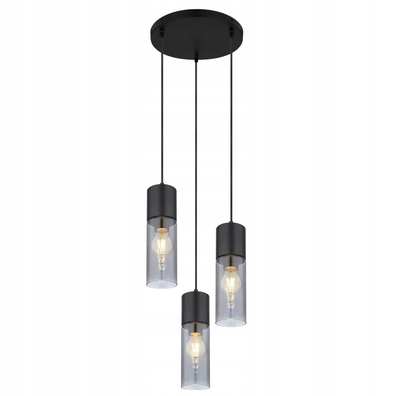 Lampa Zwis Tuba CZARNA MAT ANNIKA 3