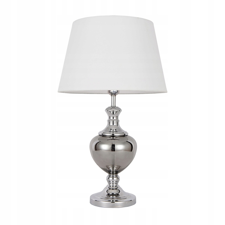Lampka nocna stołowa KORREZ chrom 62cm (1)