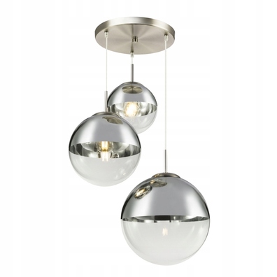 Lampa wisząca GLOBO VARUS 15851-3 srebrne kule