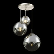 Lampa wisząca GLOBO VARUS 15851-3 srebrne kule (3)