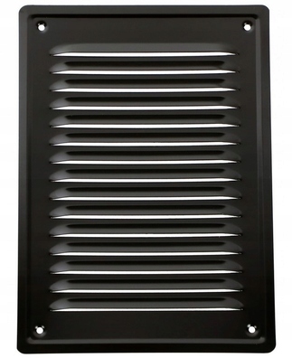 Kratka wentylacyjna metalowa 14x21 KOMINOWA CZARNA