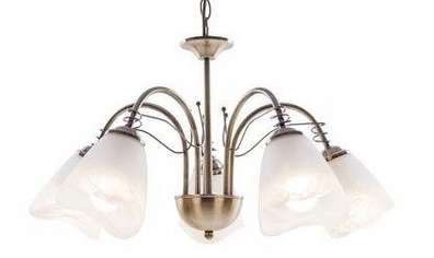 Żyrandol ANDREA Patyna 5xE14 LAMPA WISZĄCA