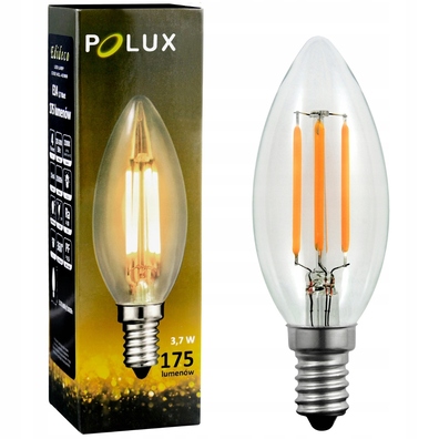 Żarówka LED E14 FILAMENT FC37 EDIDECO 3,7W CIEPŁA