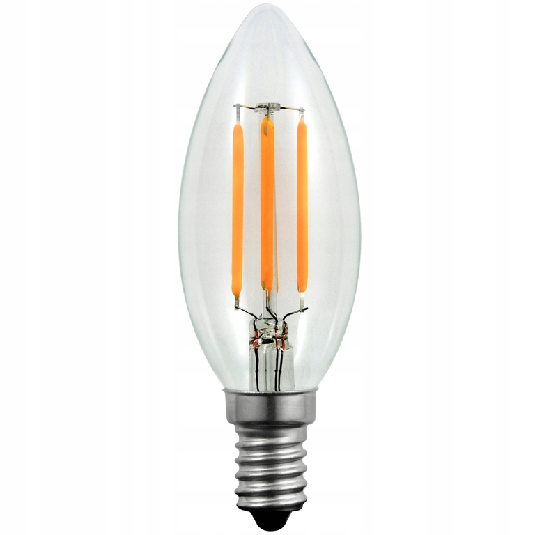 Żarówka LED E14 FILAMENT FC37 EDIDECO 3,7W CIEPŁA (2)