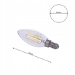 Żarówka Filamentowa LED 4W Świeczka E14 4000K (4)