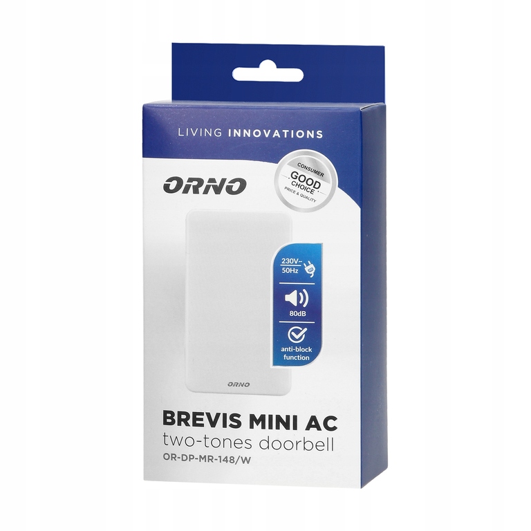 Dzwonek przewodowe Orno OR-DP-MR-148/W 0 m 80 dB (5)