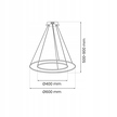 Lampa wisząca ROTONDA GOLD 51W LED 4000K (6)
