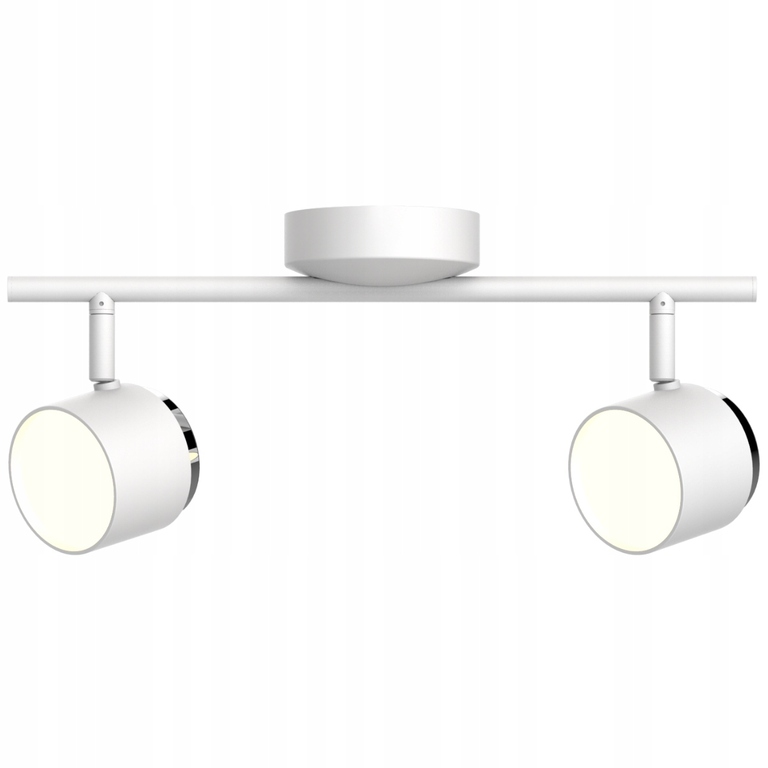 LAMPA KUBIK 2x LED SPOT LISTWA DO GARDEROBY biały (1)