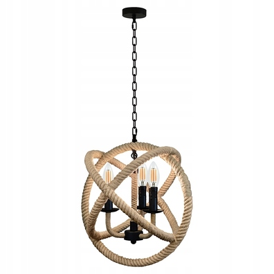 Lampa wisząca Polux Rope Globo E14