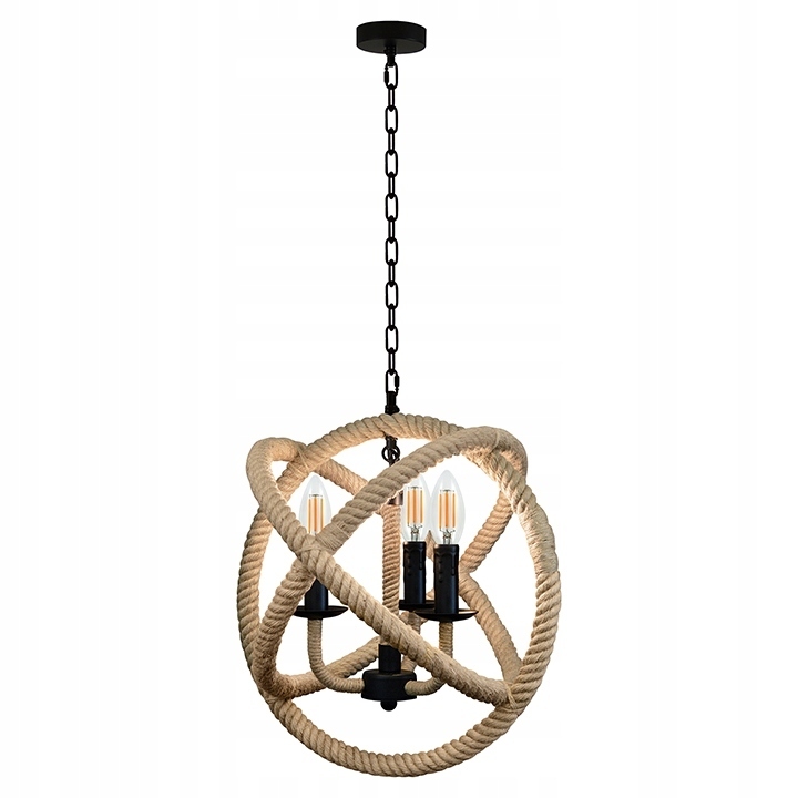 Lampa wisząca Polux Rope Globo E14