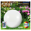 Lampa ogrodowa KULA Solarna 40 cm Polux RGB pilot (2)