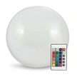 Lampa ogrodowa KULA Solarna 40 cm Polux RGB pilot (1)