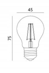 Żarówka LED FMB 1,3W E27 barwa CIEPŁOBIAŁA (2)