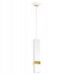 Lampa WISZĄCA Zwis pojedyncza biały kwadrat
