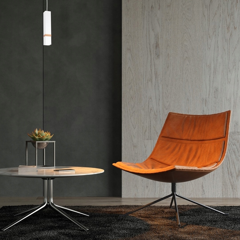 Lampa WISZĄCA Zwis pojedyncza biały kwadrat (5)