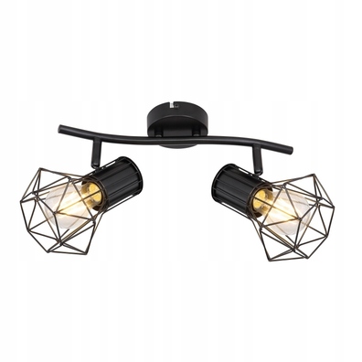 LAMPA SPIRALA SPOT PRISKA GLOBO 54017-2 czarny