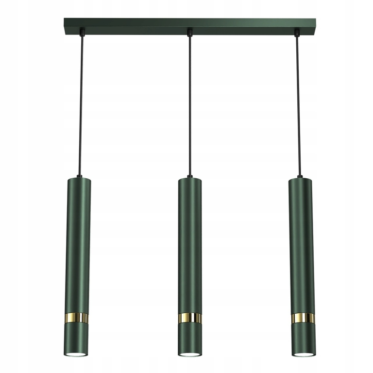 Lampa WISZĄCA LISTWA 3 JOKER ZIELONY/ZŁOTY
