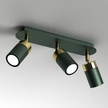 LAMPA SUFITOWA LISTWA 3 JOKER ZIELONY/ZŁOTY (3)