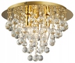 Lampa Plafon kryształki LONDON CRYSTAL Złota 3 (1)