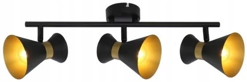 LAMPA SUFITOWA 3 BREDA CZARNO ZŁOTA 835703-02 (1)