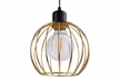 Lampa wisząca 2 listwa złote klosze metal LOFT (5)