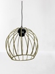 Lampa wisząca 2 listwa złote klosze metal LOFT (2)