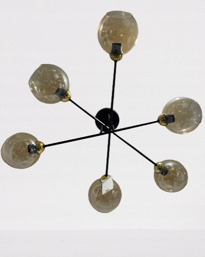 Żyrandol lampa sufitowa industrialna 6 klosze (4)