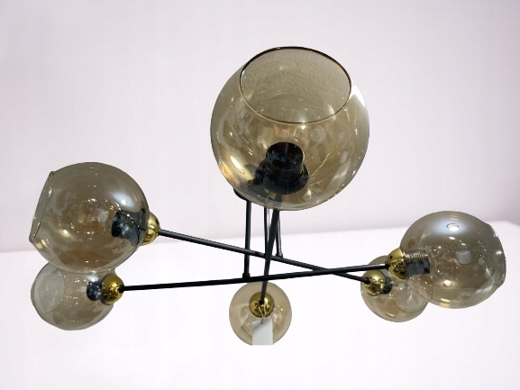 Żyrandol lampa sufitowa industrialna 6 klosze (1)