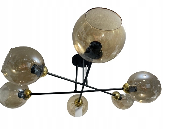 Żyrandol lampa sufitowa industrialna 6 klosze (3)