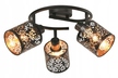 LAMPA SUFITOWA spirala KIGA 3 czarna złota E14 (1)