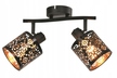 LAMPA SUFITOWA listwa KIGA 2 czarna złota E14